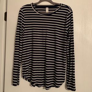Navy & White Shirt